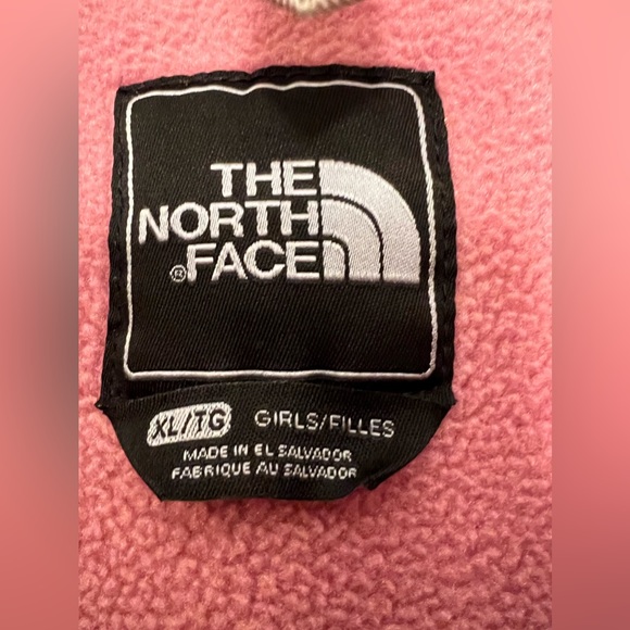 The North Face Full Zip Pink Fleece Jacket Size XL Girls - Picture 3 of 3